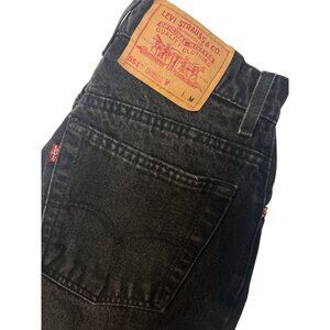 Levi's Vintage 90's 551 Black Tapered High Rise Mom Jeans